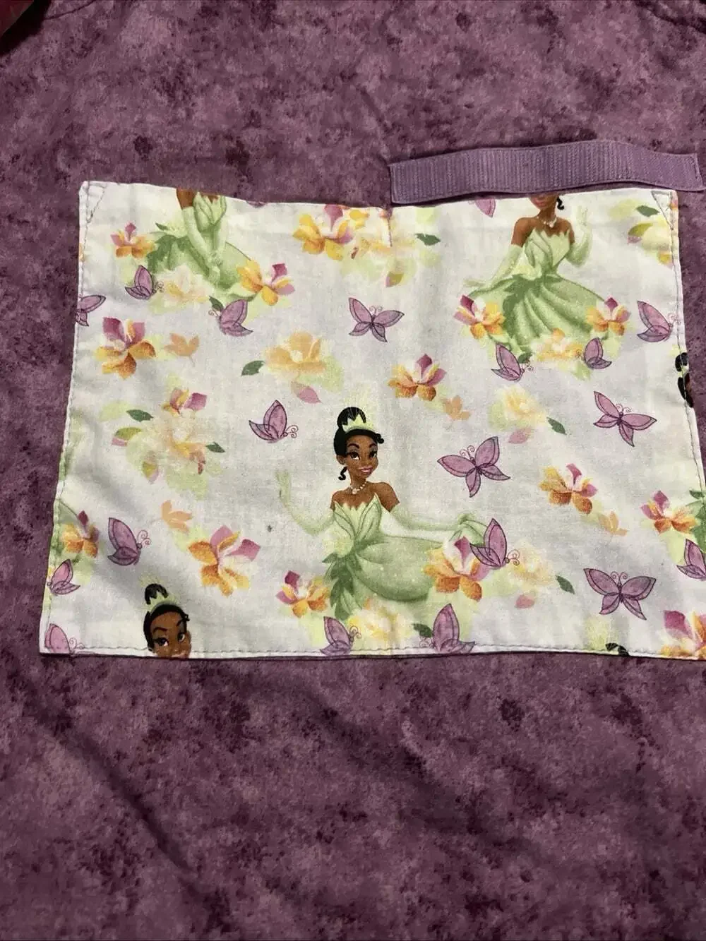 Princess Tiana Apron Homemade Pockets Adjustable 2T-7T Reversible